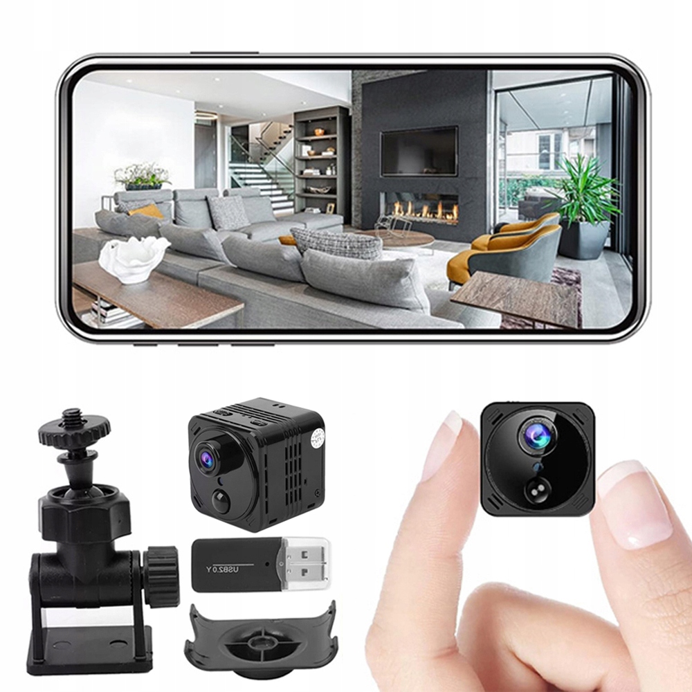 Mini Kamera Hd 4K Wifi Smart Ir S Detekcí Pohybu, Skrytý Noční Režim