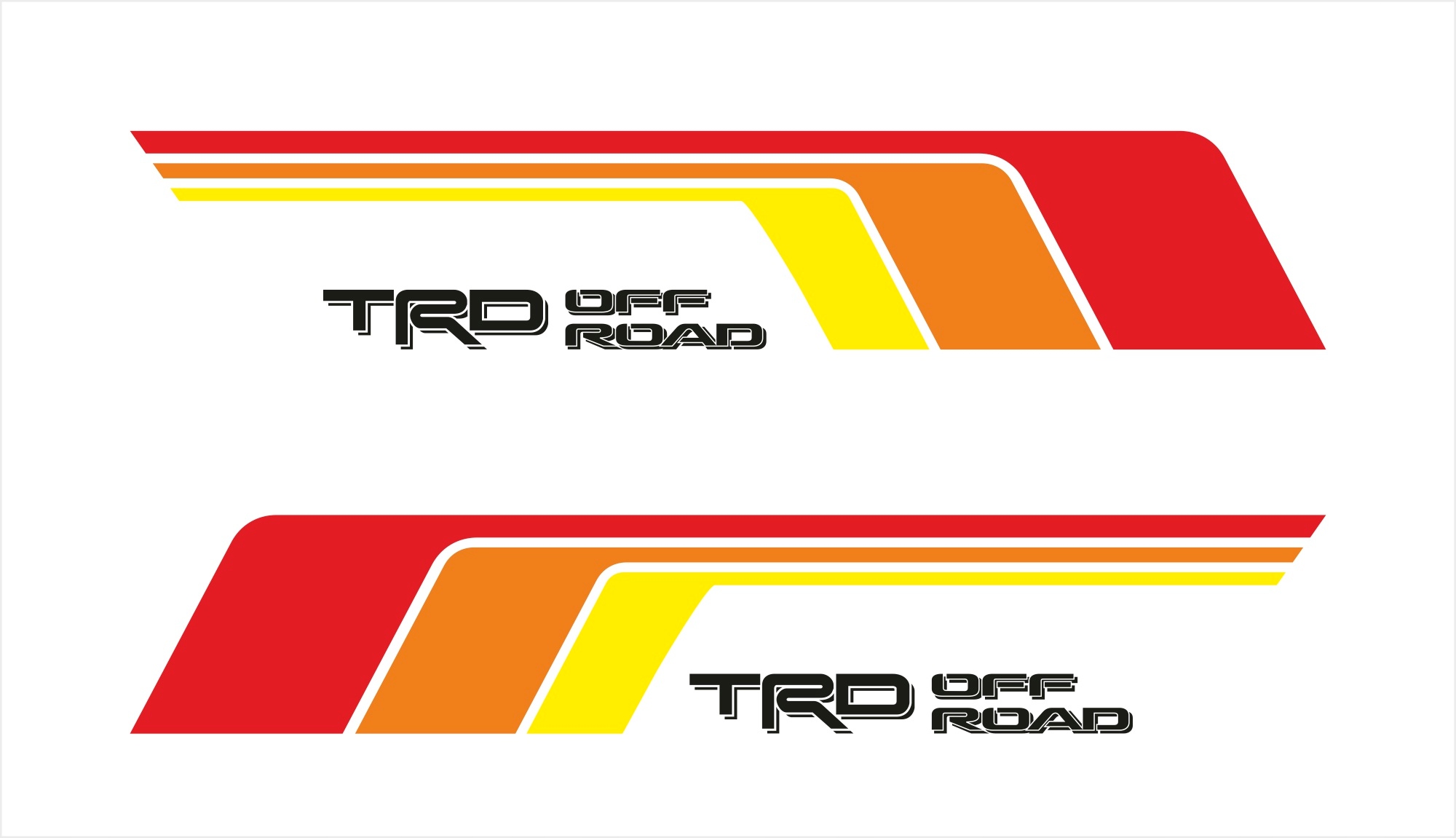 Naklejki Toyota HILUX TRD OFF ROAD na burty + 3 kolory Numer katalogowy producenta 5905090170310