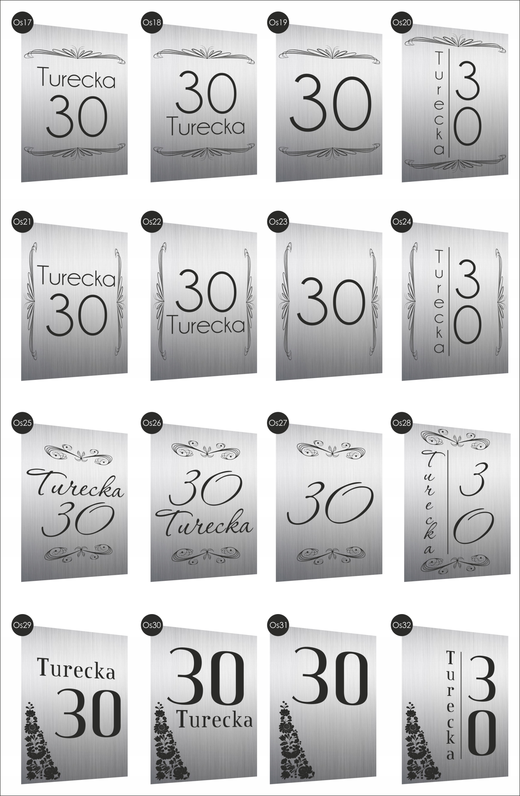 Tabliczka Tablica ADRESOWA nierdzewna dibomd 40x30 NUMER NA DOM złota Marka inna