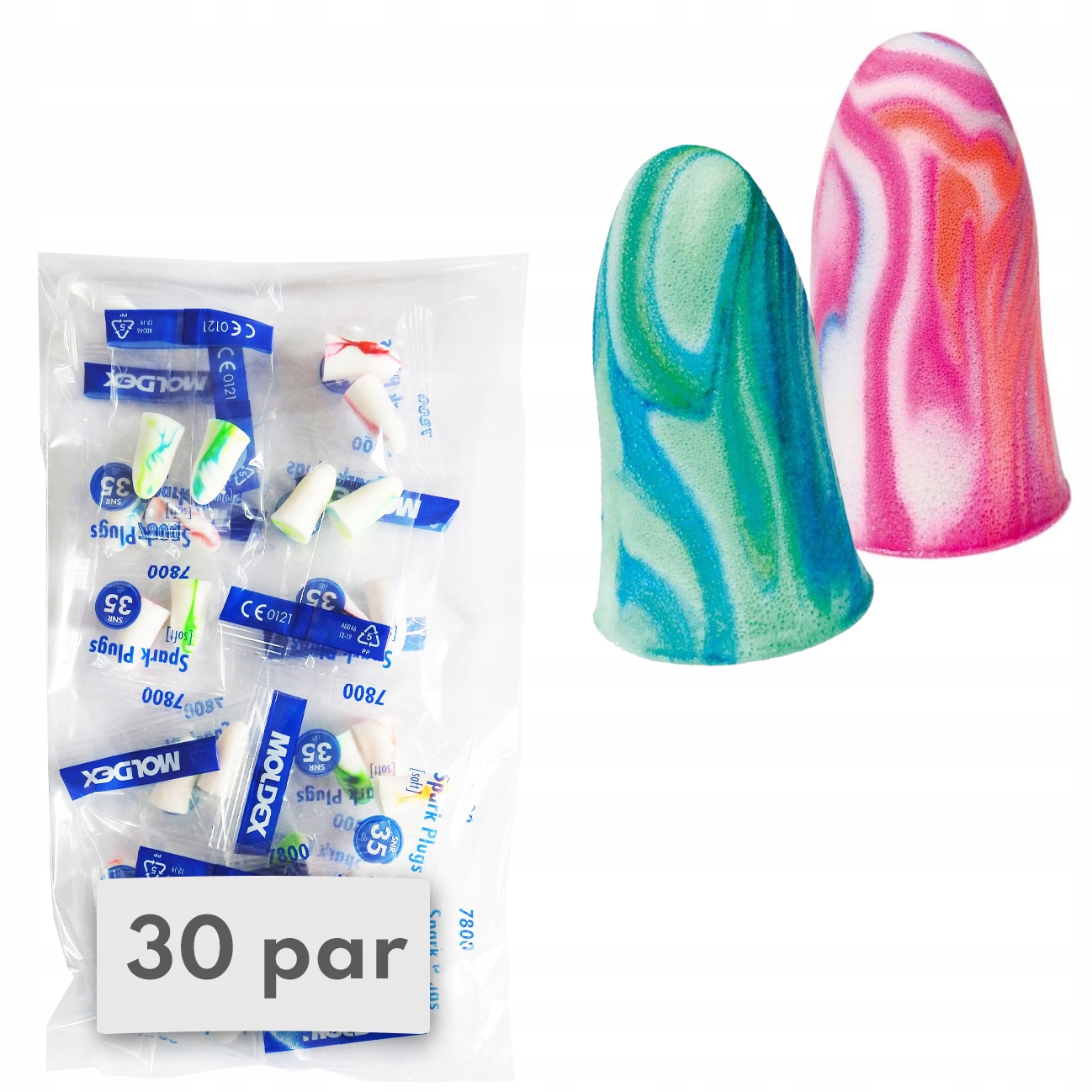 

Zatyczki wkładki do spania Moldex 7800 30 par