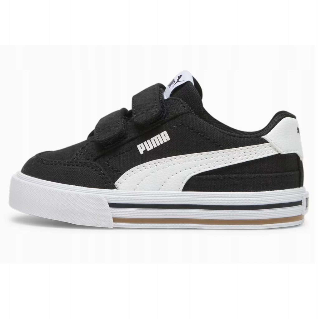 Buty dziecięce trampki Puma Court Classic Vulc 39656103 rzepy czarne 24
