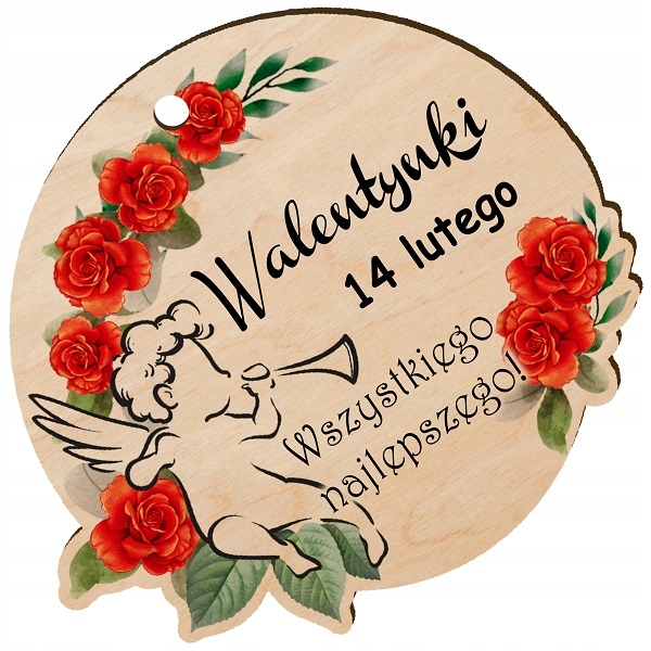 

na Walentynki pamiątka do szkoły zawieszka