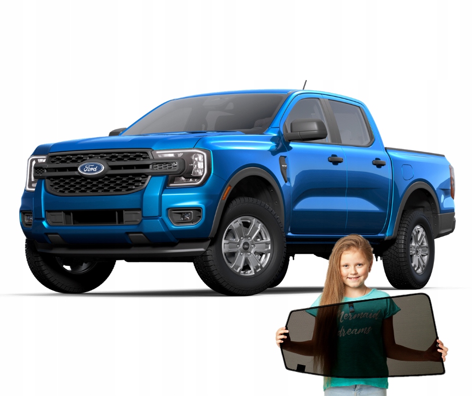 Záclony Rolety Kryty Dedikované na magnety pro Ford Ranger 6 VI 4-dveřové