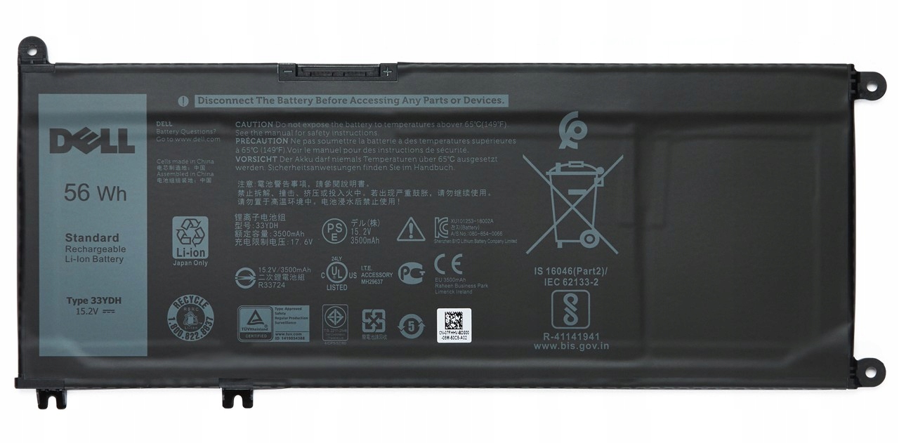 Originálna Batéria Pre Notebook Dell 33YDH W7NKD 7FHHV 99NF2 12.2025