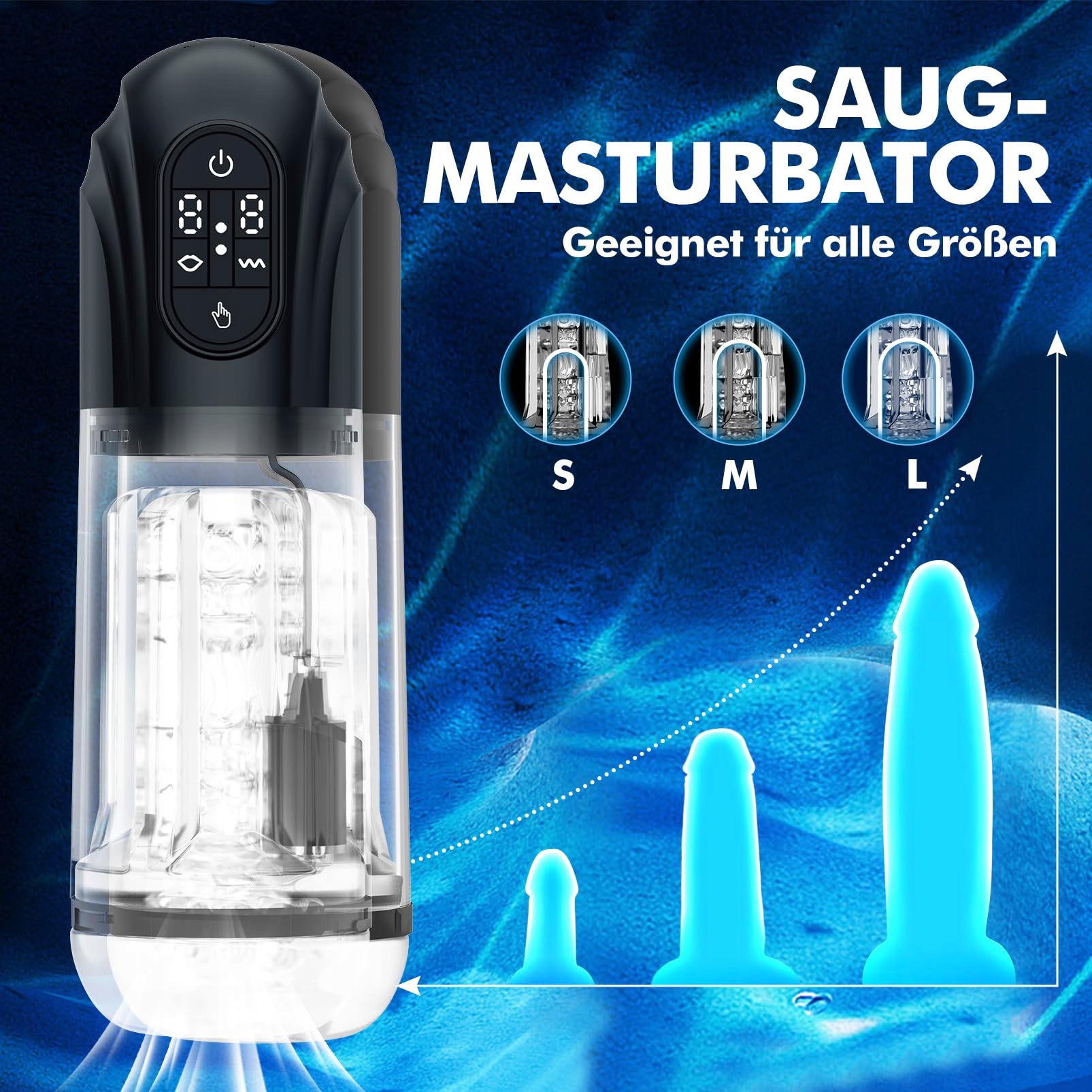 AUTOMATISCHER Saug Masturbator Dla Mężczyzn Elektryczny Stymulator — miniatura 4