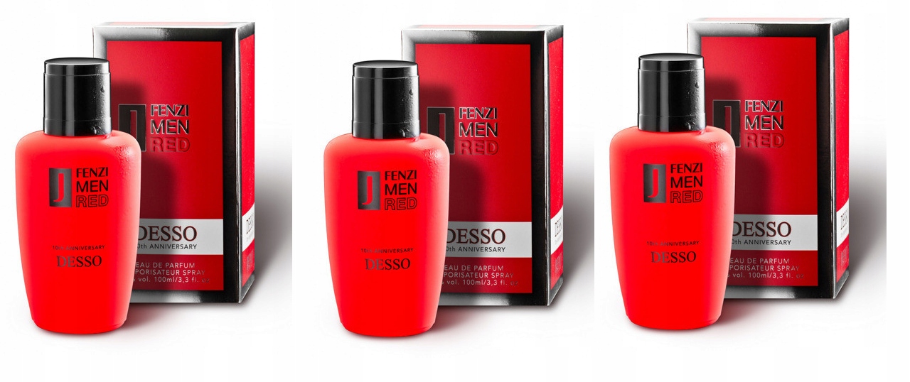 JFenzi Desso Red Men 3x100ml Edp