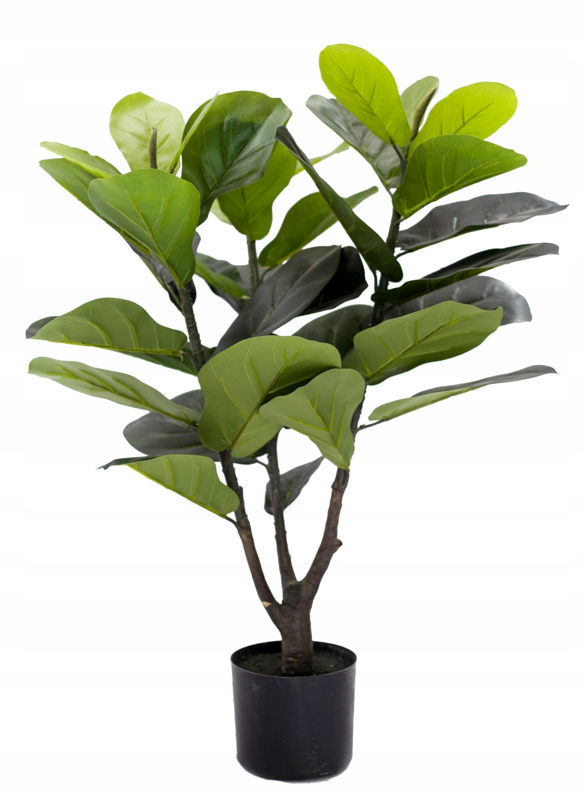 Umělá rostlinná dekorace zelená rostlina Fíkus umělý 90 cm v květináči