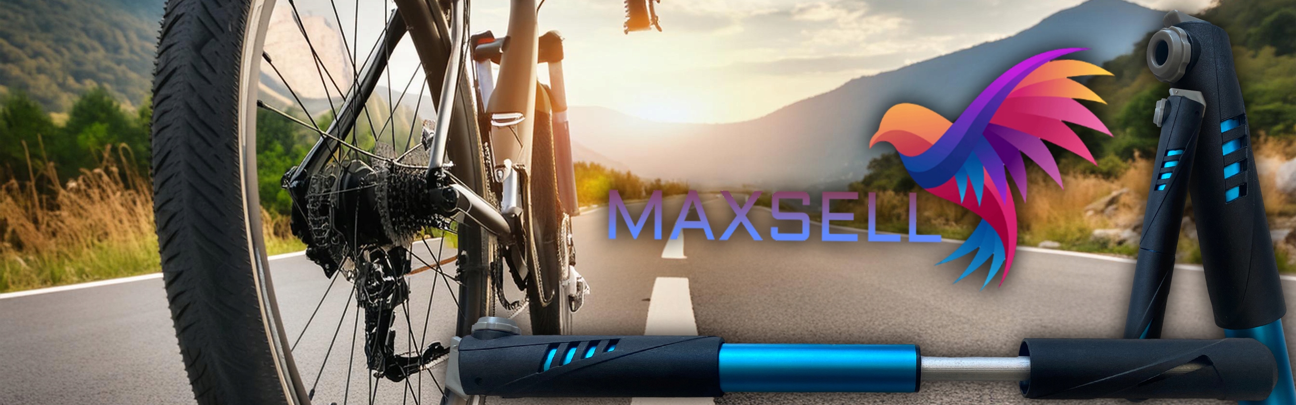 POMPKA ROWEROWA DO HULAJNOGI PIŁEK RĘCZNA MOCNA Z UCHWYTEM NA RAMĘ + IGŁA Waga 100 g