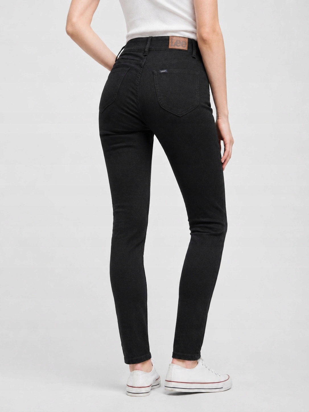 Dámské džínové úzké nohavice kalhoty Lee Comfort Skinny Black L34DTXFP 32/31