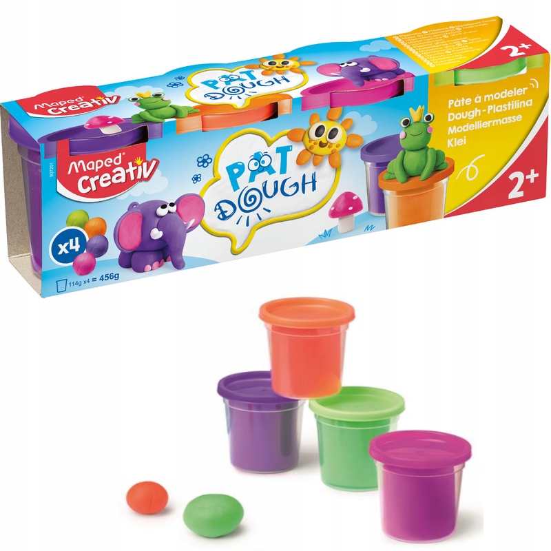 

Ciastolina Maped masa plastyczna 4 kol x114 g Neon