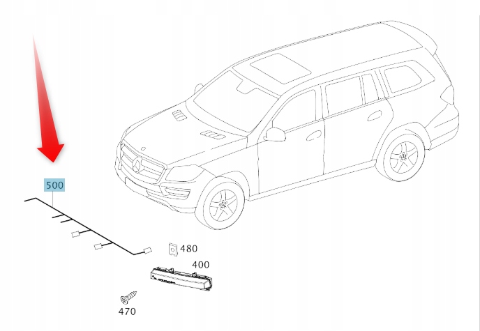 Přední Část Nárazníku Světel Pro Denní Svícení Mercedes Oe A1665408032