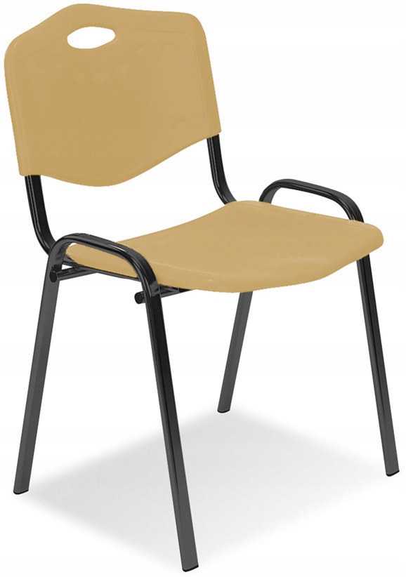 Krzesło do poczekalni ISO PLASTIC BL beżowe Nowy S