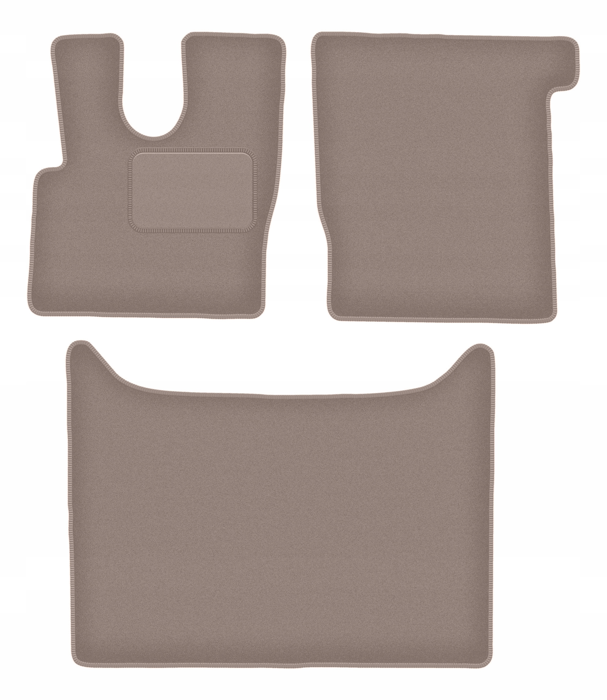 Dywaniki welurowe przednie, beżowe do: Daf Xf 106 Automat (2017)