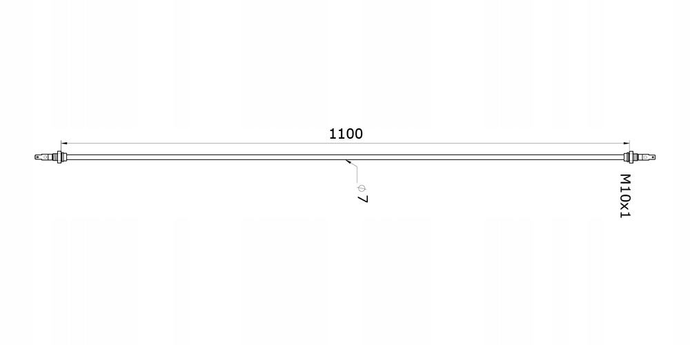 Grzałka do modelowania, elastyczna 900W 110cm 7mm Rodzaj do nagrzewnicy