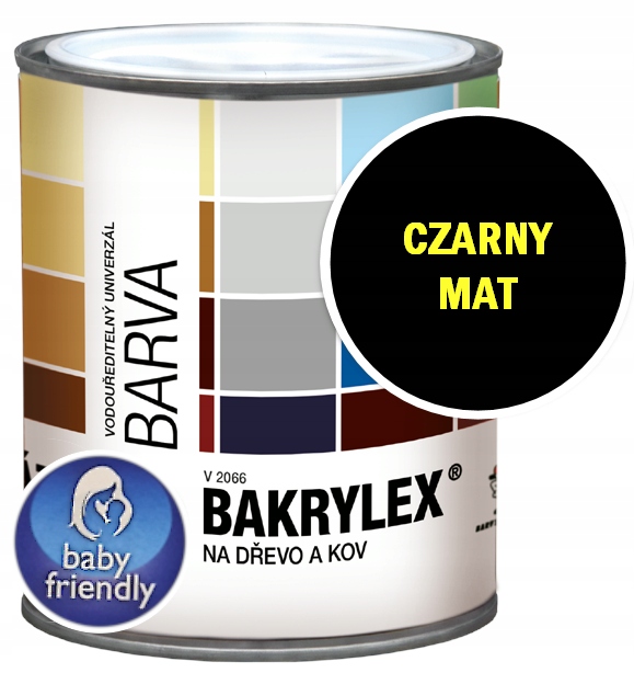 

Bakrylex farba plac zabaw zabawek Mat 0,7kg Czarna
