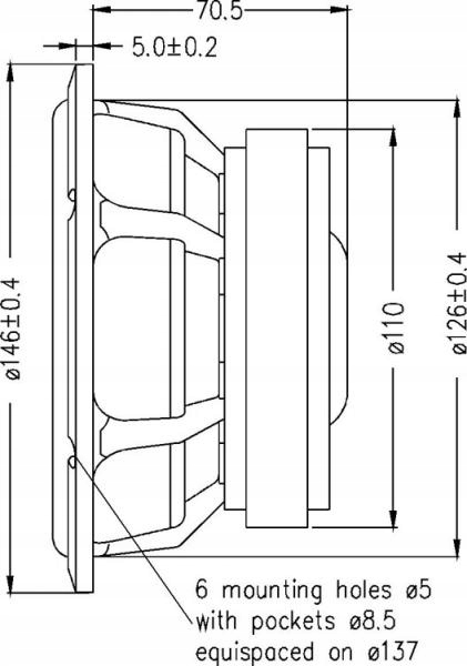 Głośnik SEAS PRESTIGE WOOFER H1488-08 ( L16RNX ) EAN (GTIN) 4616902640983