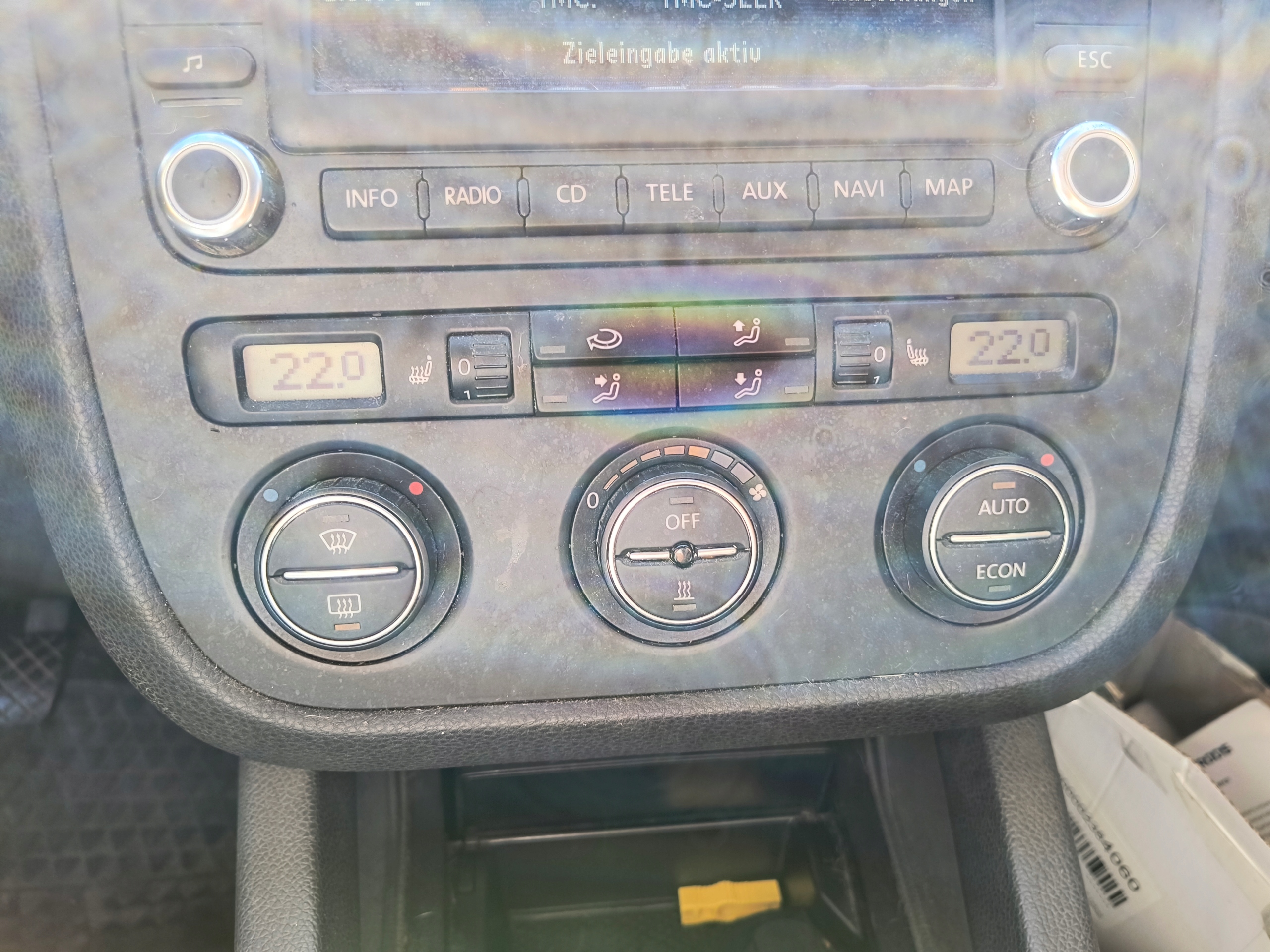VW GOLF V 5 PANEL CLIMATRONIC prekidača rešetka ventilacije klimatizacije GRZANE sjedala