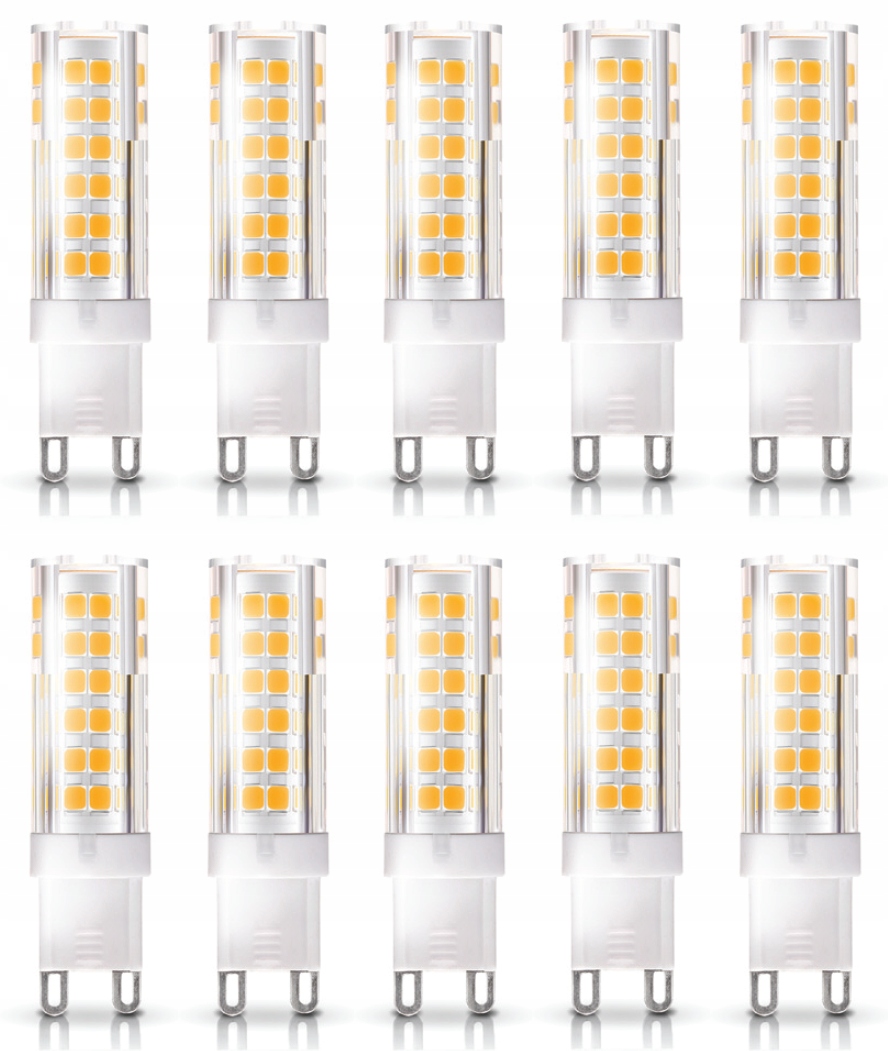 10x Led žárovka G9 6W=50W Barva Teplá bílá