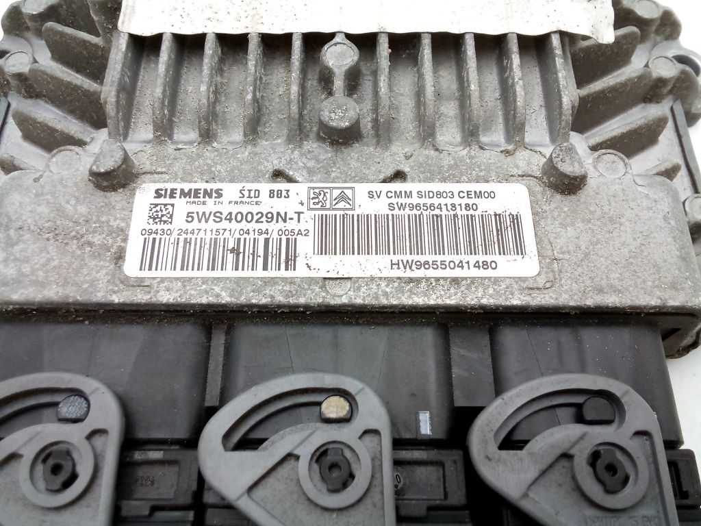 Peugeot 307 computer bedienteil stecker 9656413180