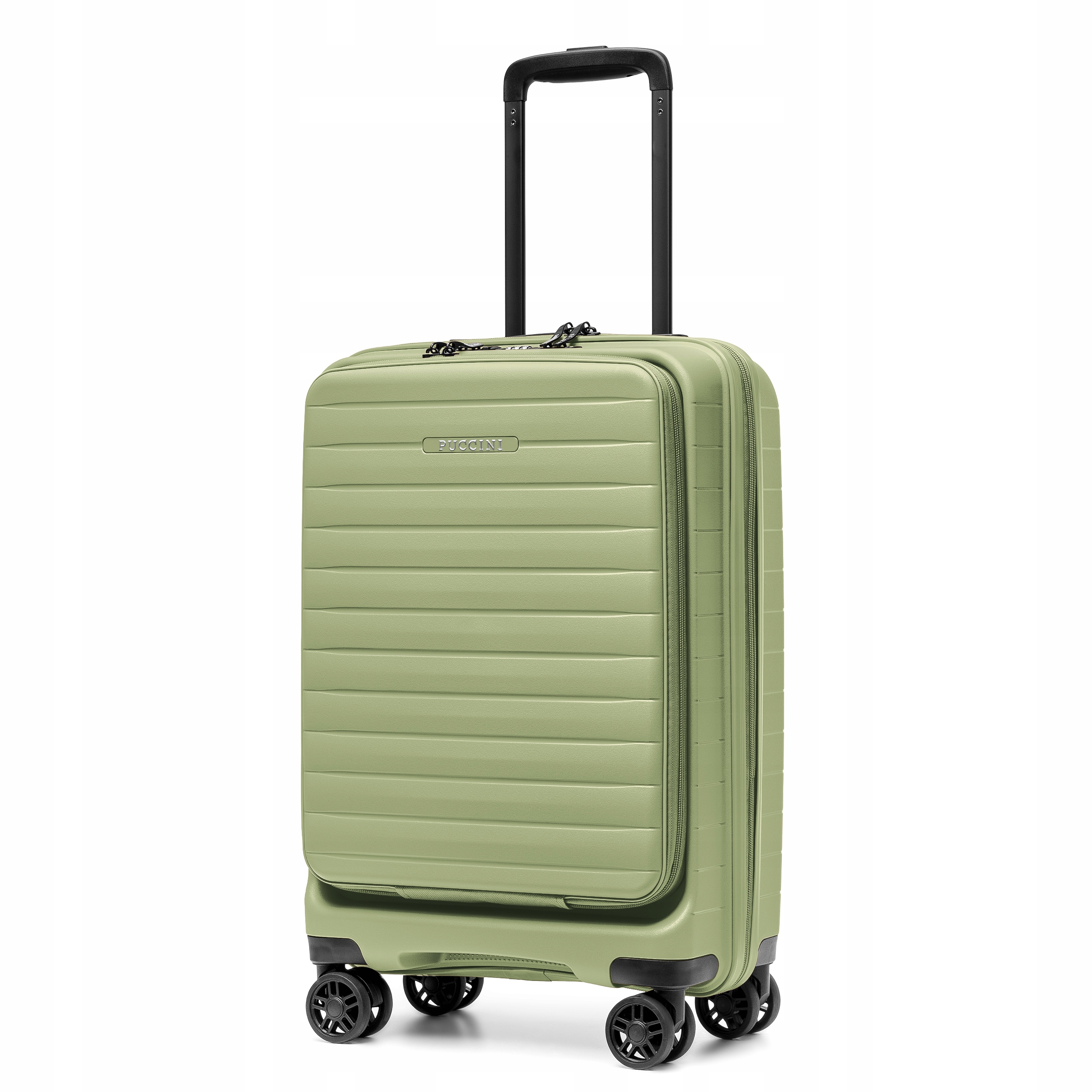 Puccini Walizka twarda kabinowa polipropylen PP028C-5 30 l zielona