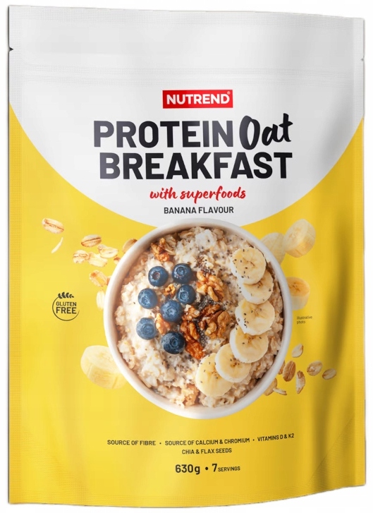 Nutrend Protein Oat Breakfast 630g Banán Výživná Proteinová snídaně