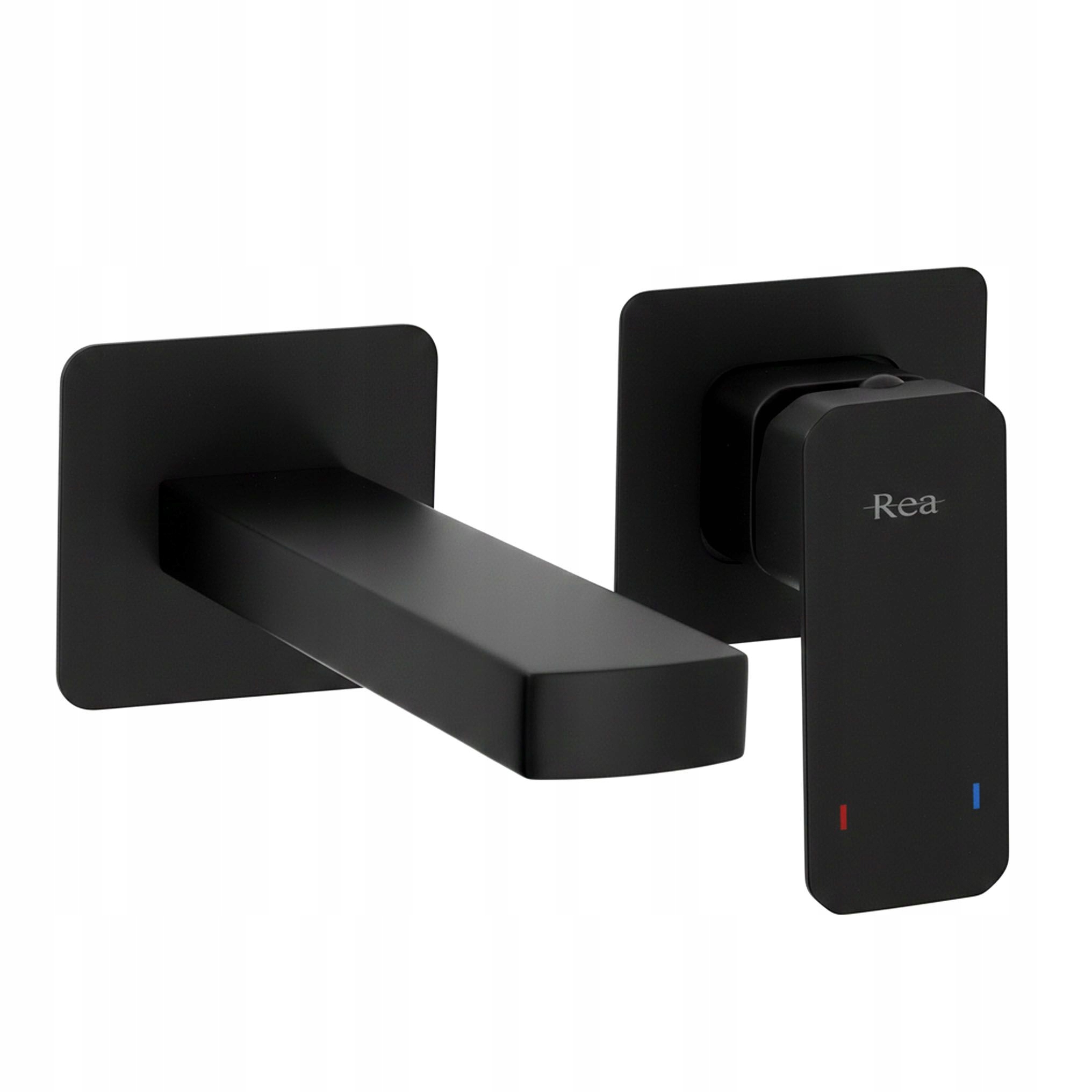 Podomietková umývadlová batéria čierna Rea Arlo Výtok Pevná 20 cm Box