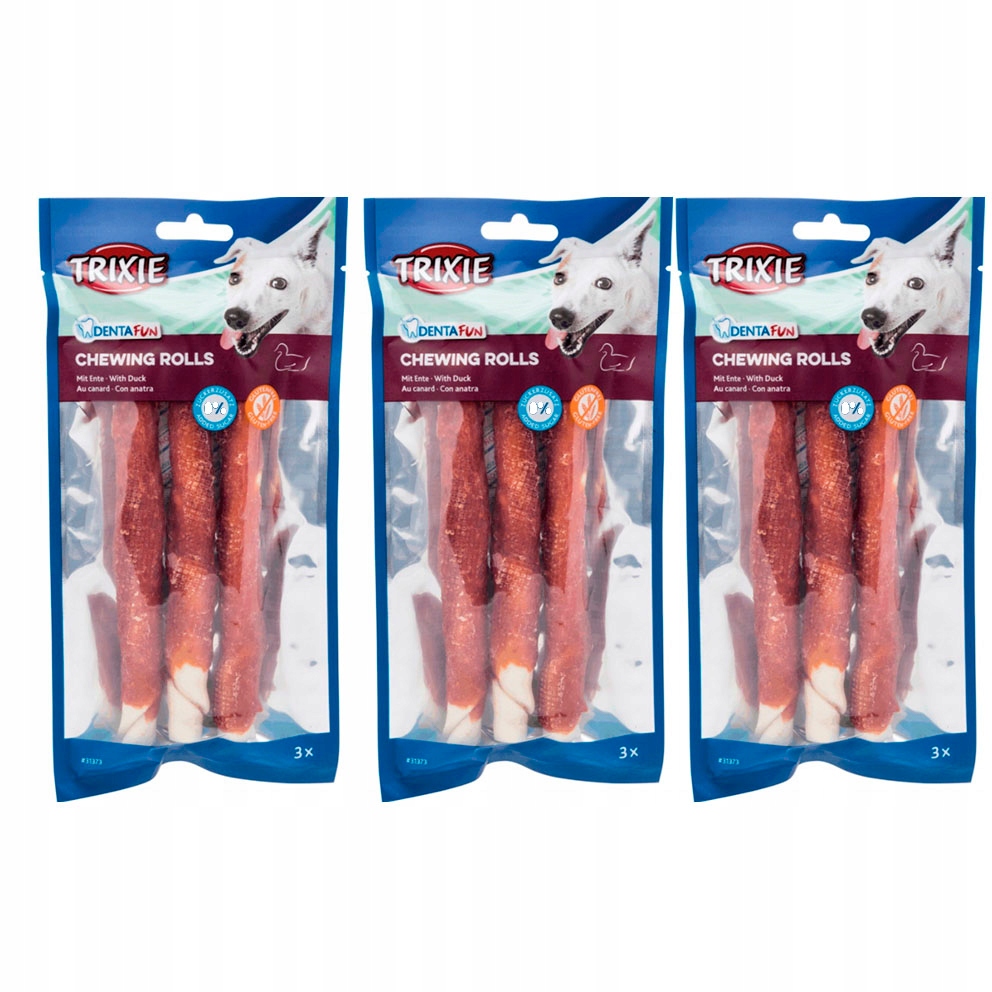 Levně Trixie Tyčinky s kachnou Denta Fun 17 cm 31373