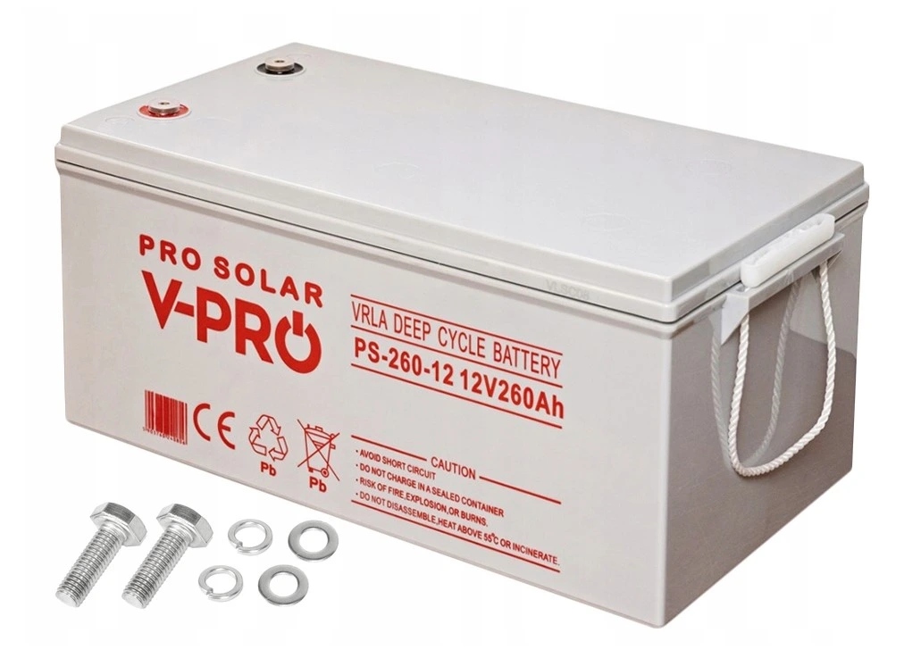 260Ah gélová batéria 12V pre fotovolticke zariadenia. Životnos viac ako 12