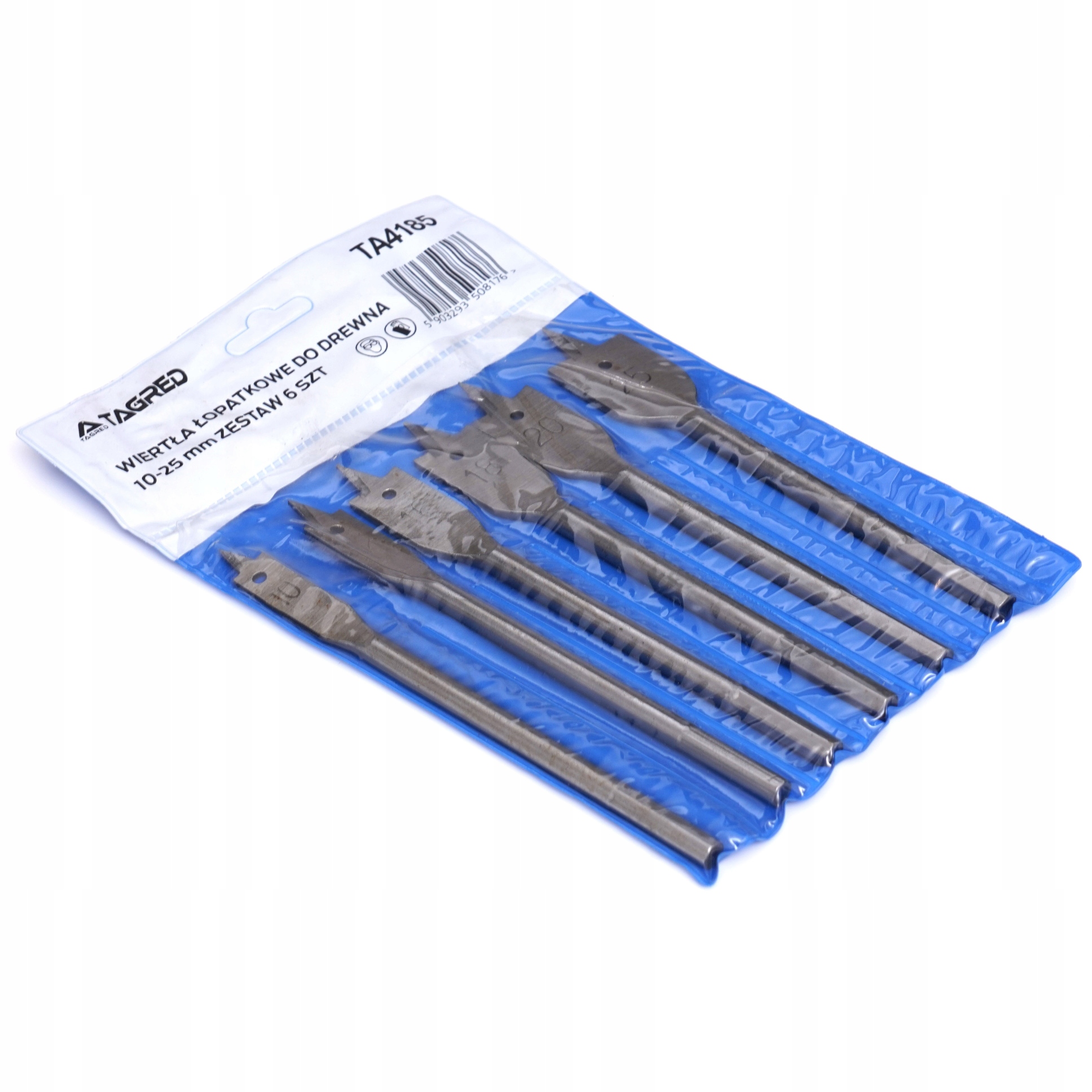 WIERTŁA DO DREWNA PŁASKIE ŁOPATKOWE PIÓRKOWE 10-25 Zastosowanie inne do drewna