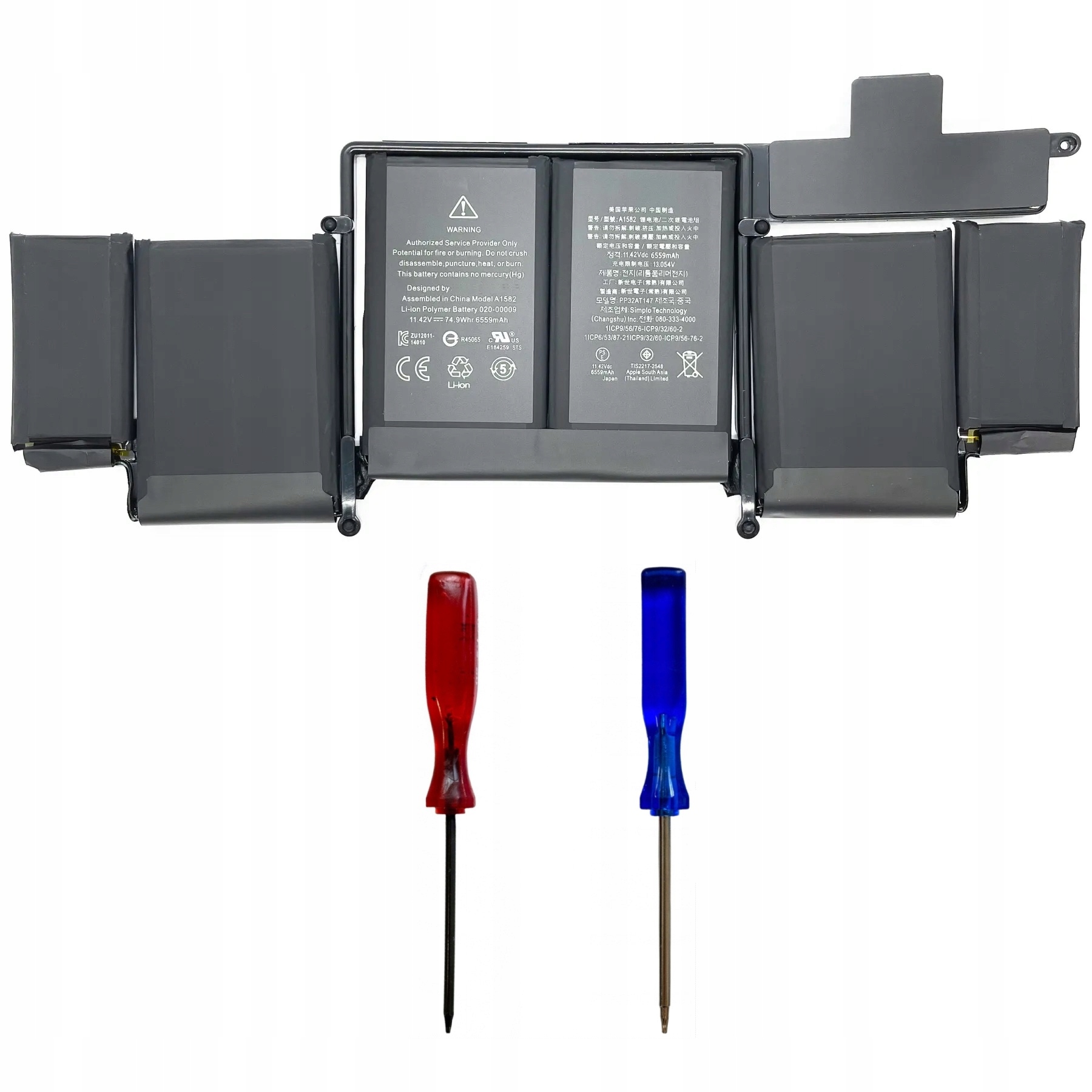 Fabryczna Bateria A1582 Zestaw dla Apple MacBook Pro 13" A1502 2013-2015