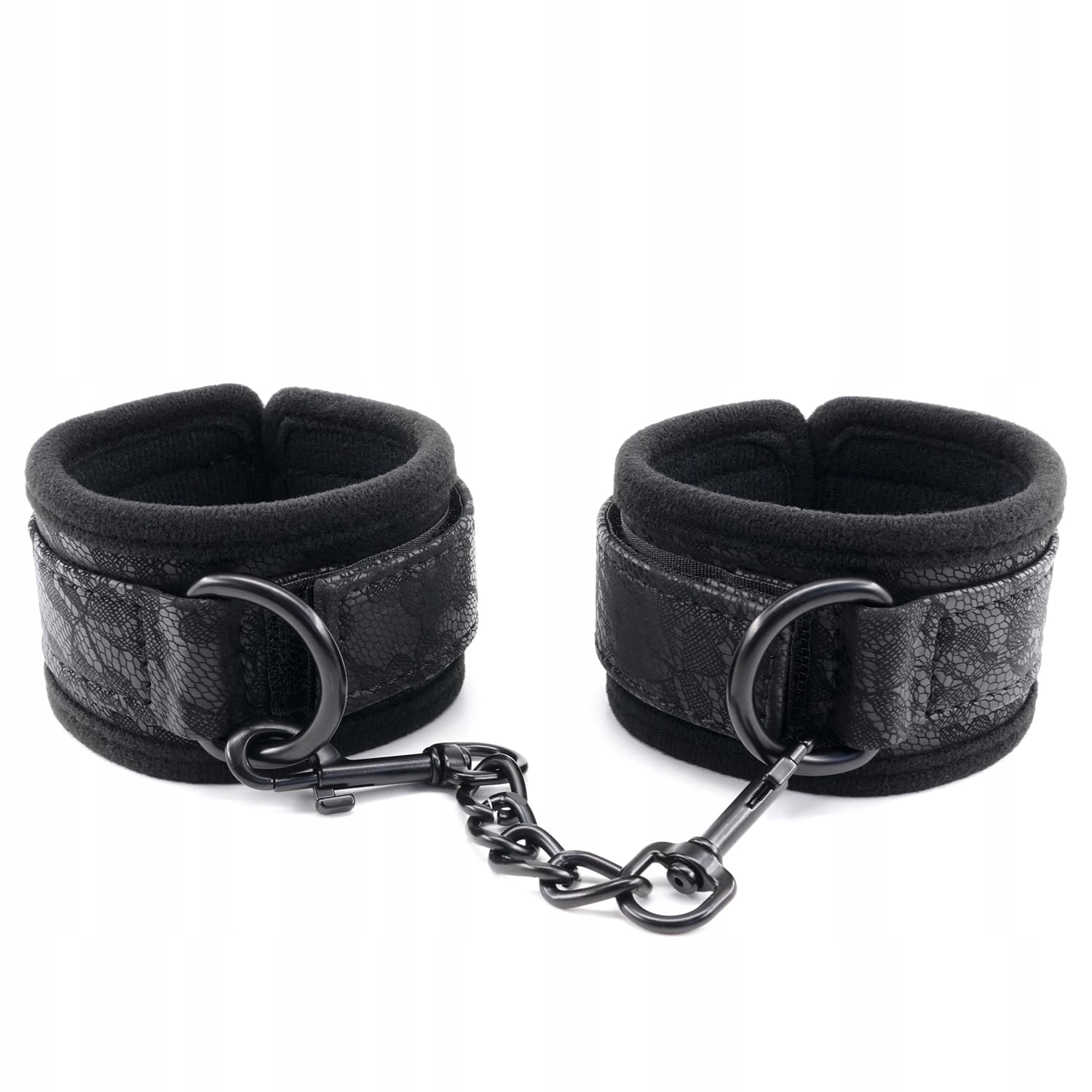 BONDAGE Zestaw Skórzanych Kajdanek i Wiązań Dla Kobiet i Mężczyzn BDSM — miniatura 3
