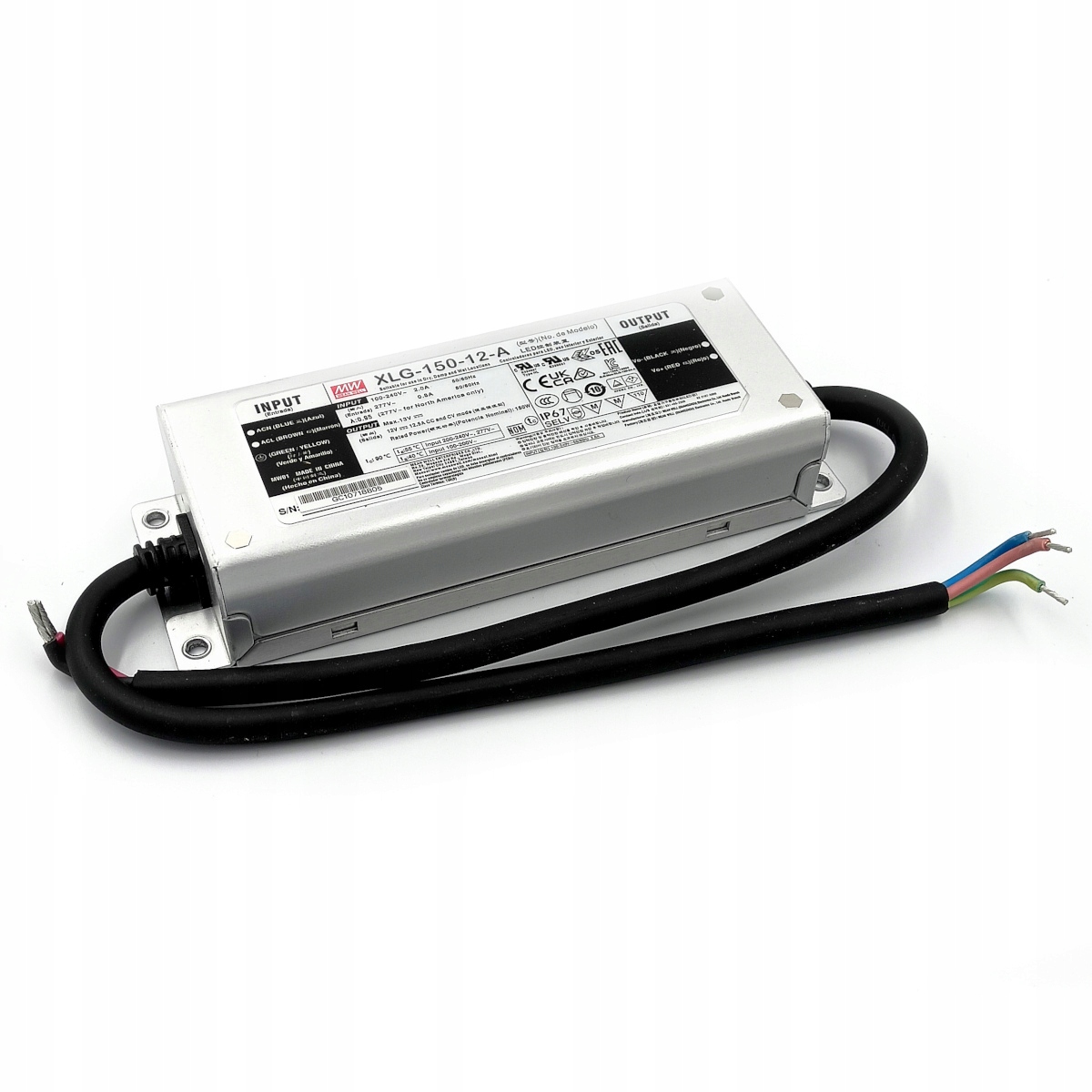 MEAN WELL ZASILACZ DO LED XLG-150-12 150W 12V DC