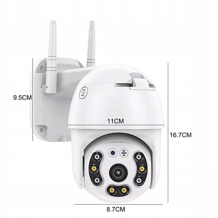 ZEWNĘTRZNA KAMERA OBROTOWA WIFI IP ZOOM 8MPx 8MP Kod producenta ICSEE 8MP ver.2.0
