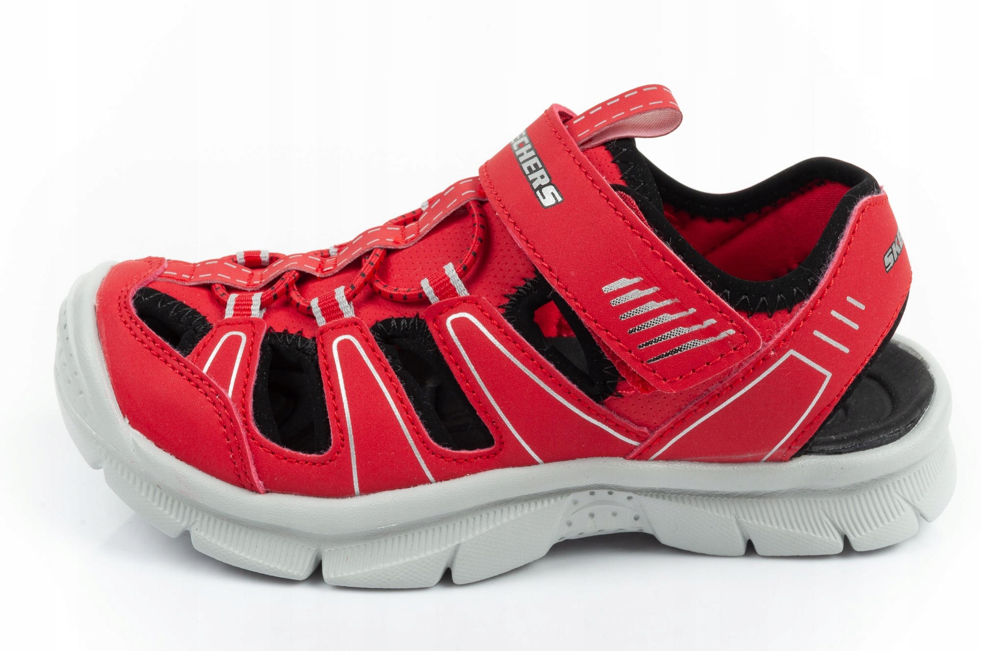 Buty sandały dziecięce Skechers Relix 406520L/RDBK Rodzaj zapięcia Rzepy