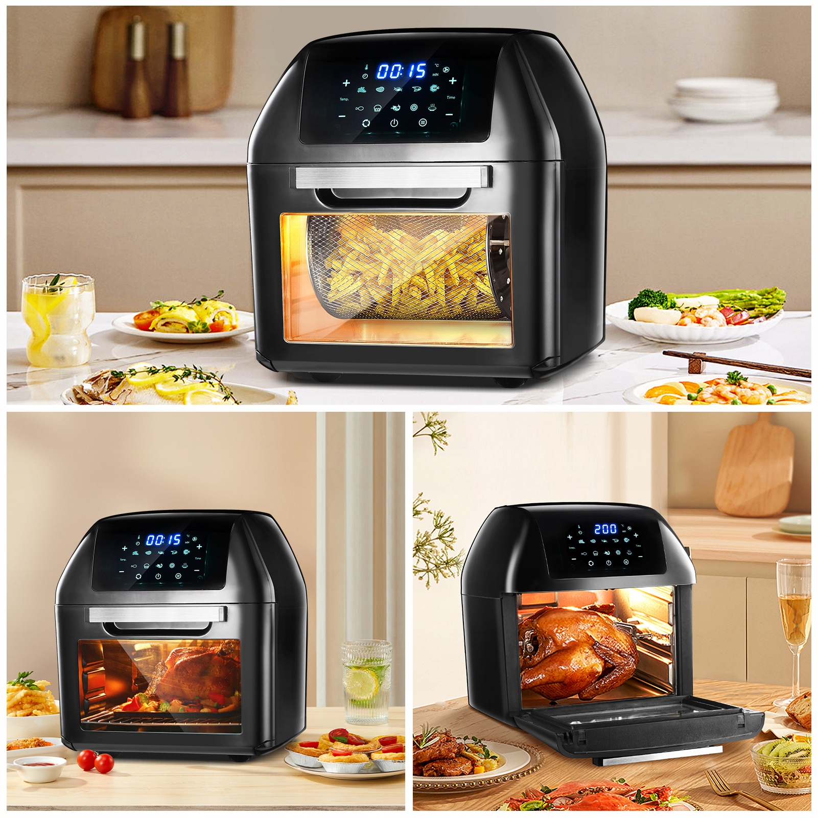 FRYTKOWNICA BEZTŁUSZCZOWA FRYTOWNICA AIR 10 PROGRAMÓW 12L 1500W Kod producenta 230807SY01#ADyHaSr3HWDEJQ