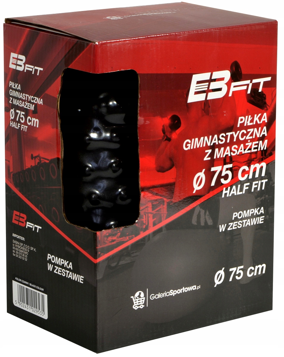 DUŻA PIŁKA GIMNASTYCZNA DO ĆWICZEŃ REHABILITACYJNA Rodzaj piłka z wypustkami