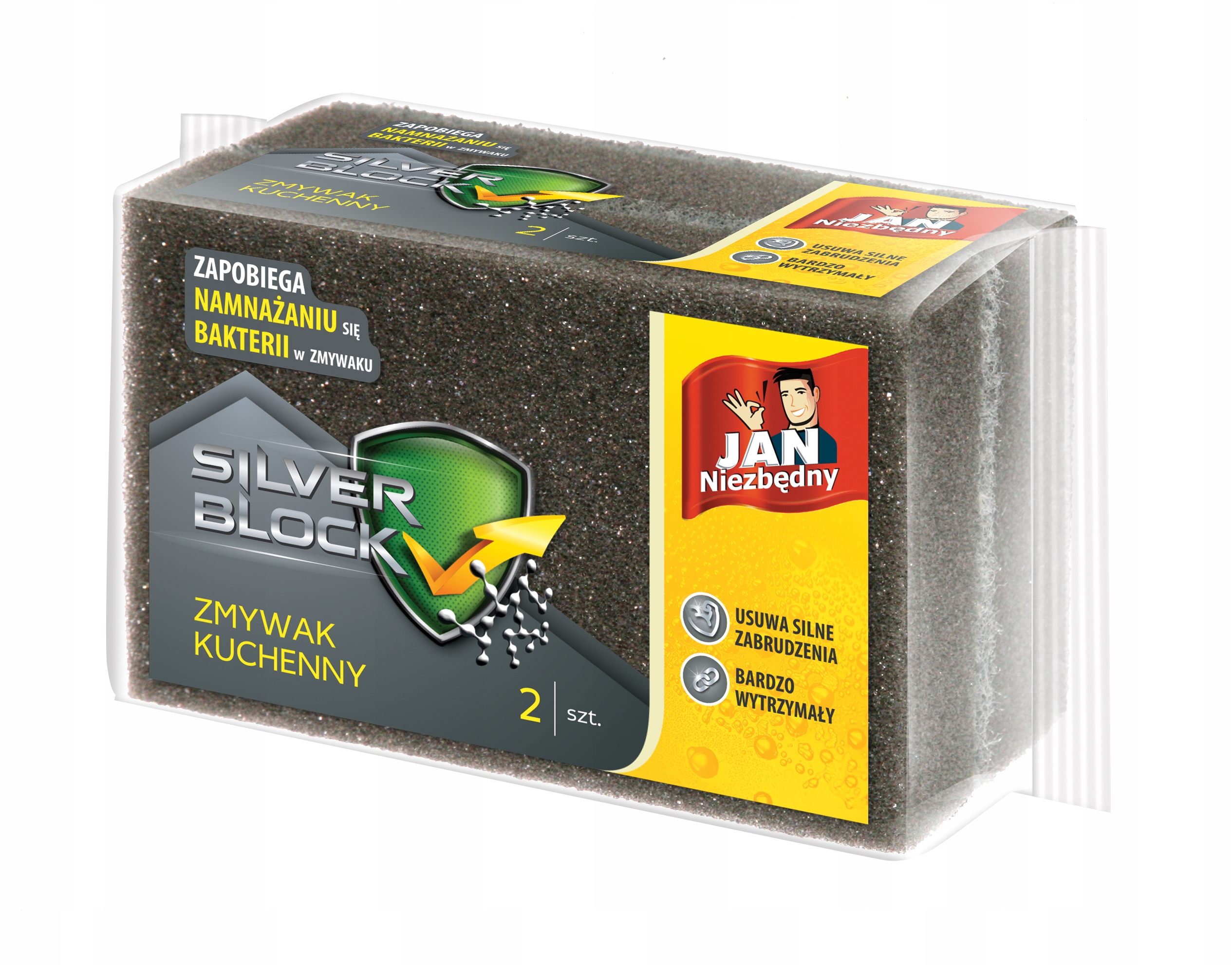 

Jan Niezbędny Silver Block zmywak kuchenny 2 szt.
