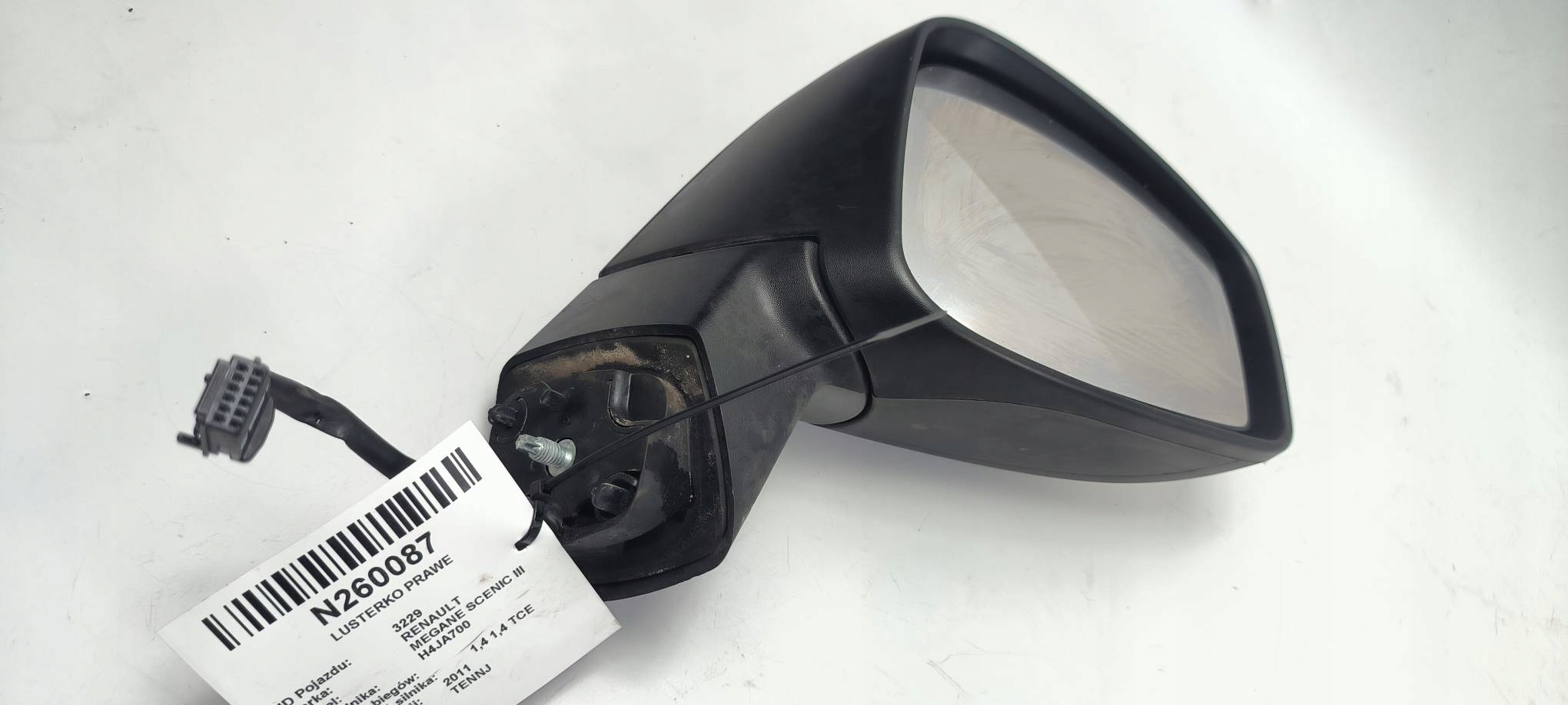 mirror right EU TENNJ RENAULT MEGANE SCENIC III 7 PIN