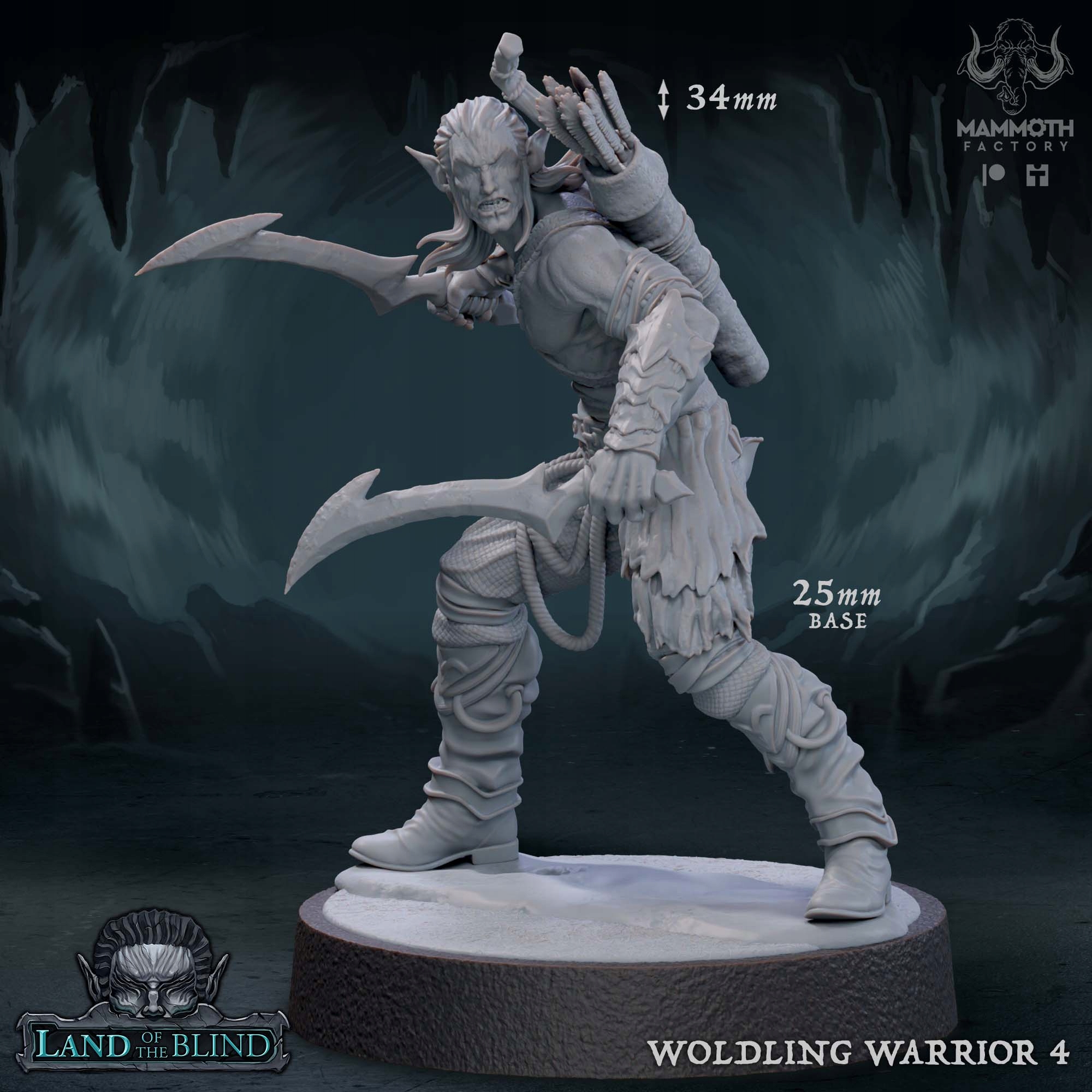 Woldling Warrior #4 - Mammoth Factory - Druk 3D