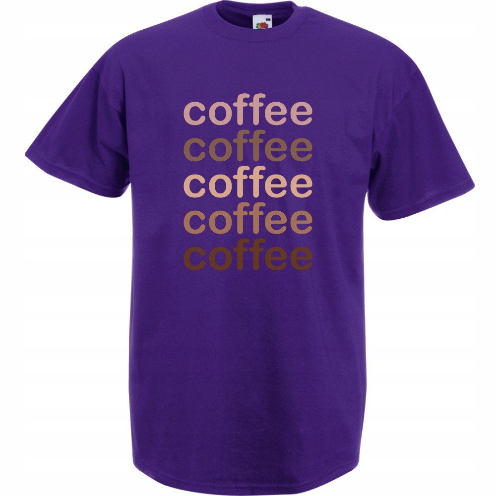 

Koszulka coffee kawa dla kawosza XL fioletowa