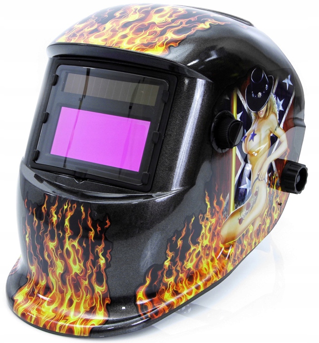 PRZYŁBICA AUTO MASKA DO SPAWANIA OGIEŃ KOBIETA Marka Mar-Pol