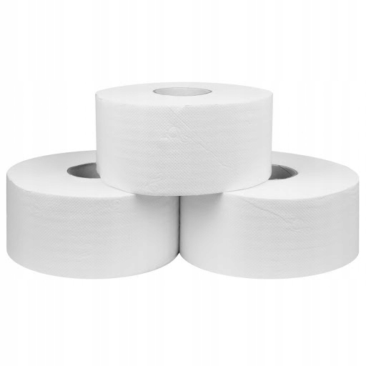 

Papier toaletowy Jumbo 100m 12 rolek biały 2W.