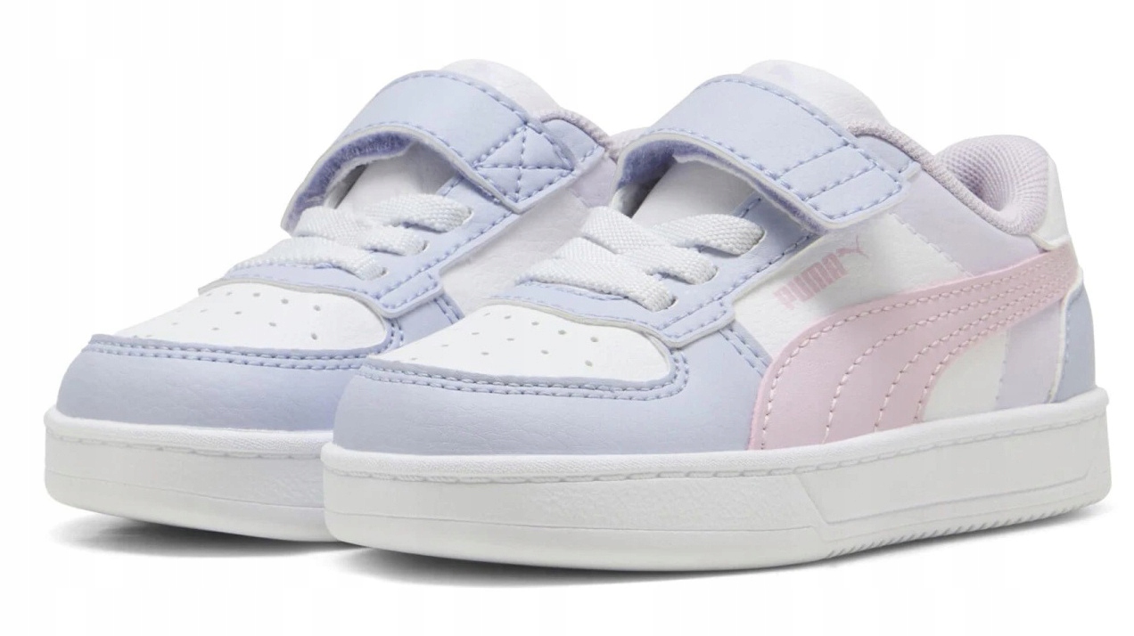 Buty sportowe dziewczęce Puma 39446315 z eko skóry na rzep 27