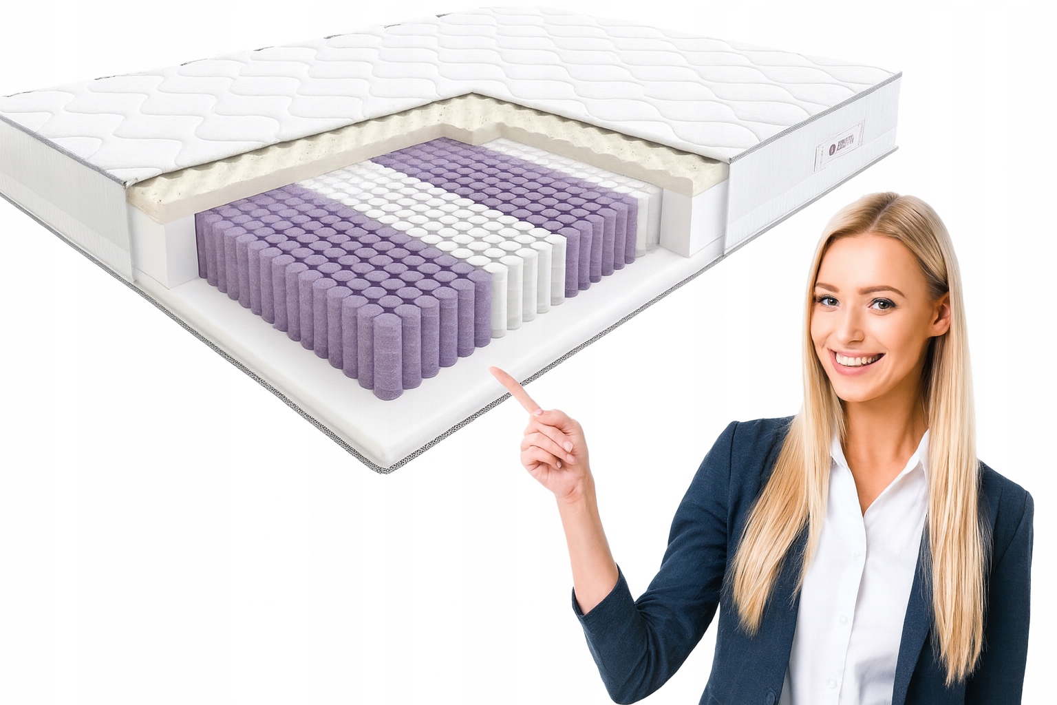 Materac Hilding Flamenco kieszeniowy Multipocket dwustronny 140x200 Velvet