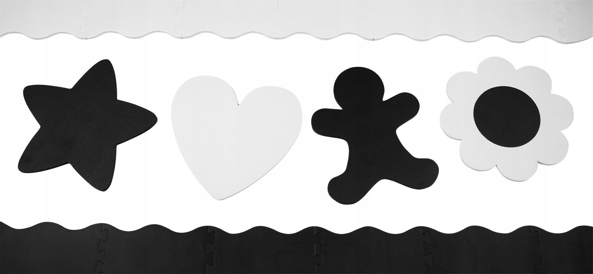 PUZZLE MATA PIANKOWA KONTRASTOWA EDUKACYJNA KOJEC GRUBA 150X150 28 EL. Marka Humbi