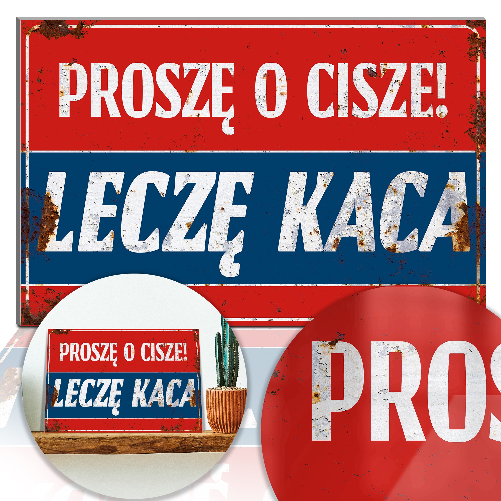 

Zabawna Tabliczka na Drzwi Leczę Kaca Wiele Wzorów