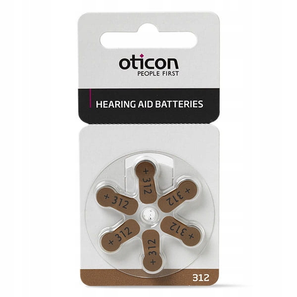 

24 X Baterie Oticon 312 do aparatu słuchowego