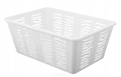KOSZYK PLASTIKOWY ZEBRA 4 BIAŁY BRANQ