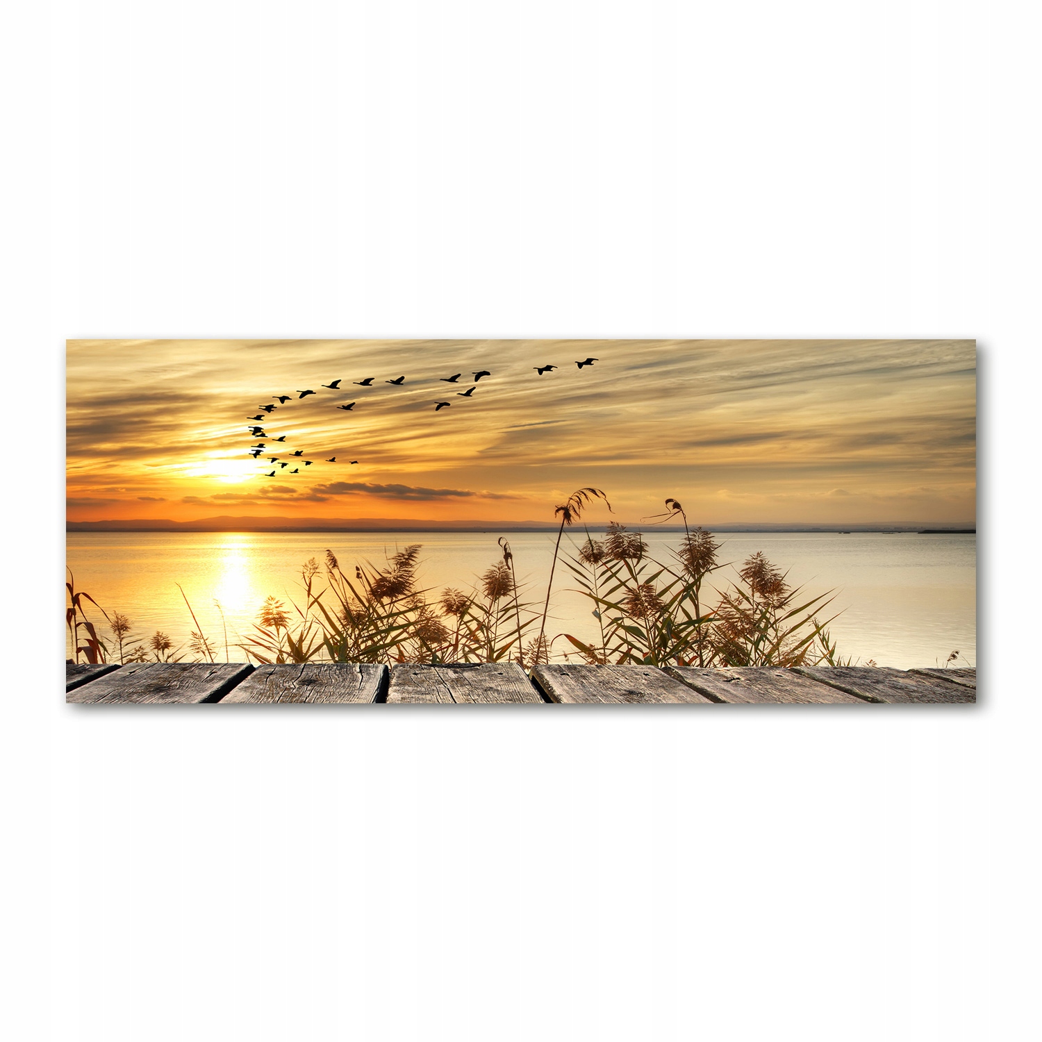 

Foto obraz szkło akryl Molo nad jeziorem 125x50 cm
