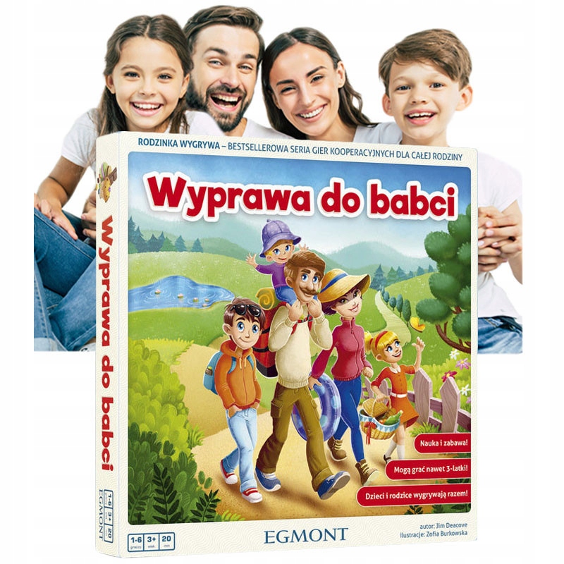 Zabawki Gry Planszowe dla dzieci Egmont Wyprawa do Babci Planszówka ciekawa